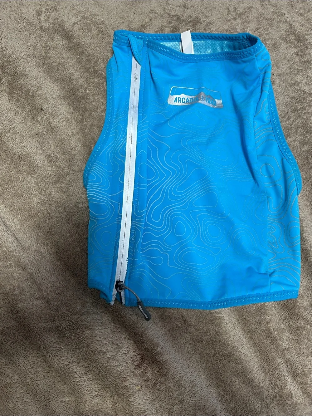 Arcadia trail: Blue Zipper-Front cooling Rashguard Vest